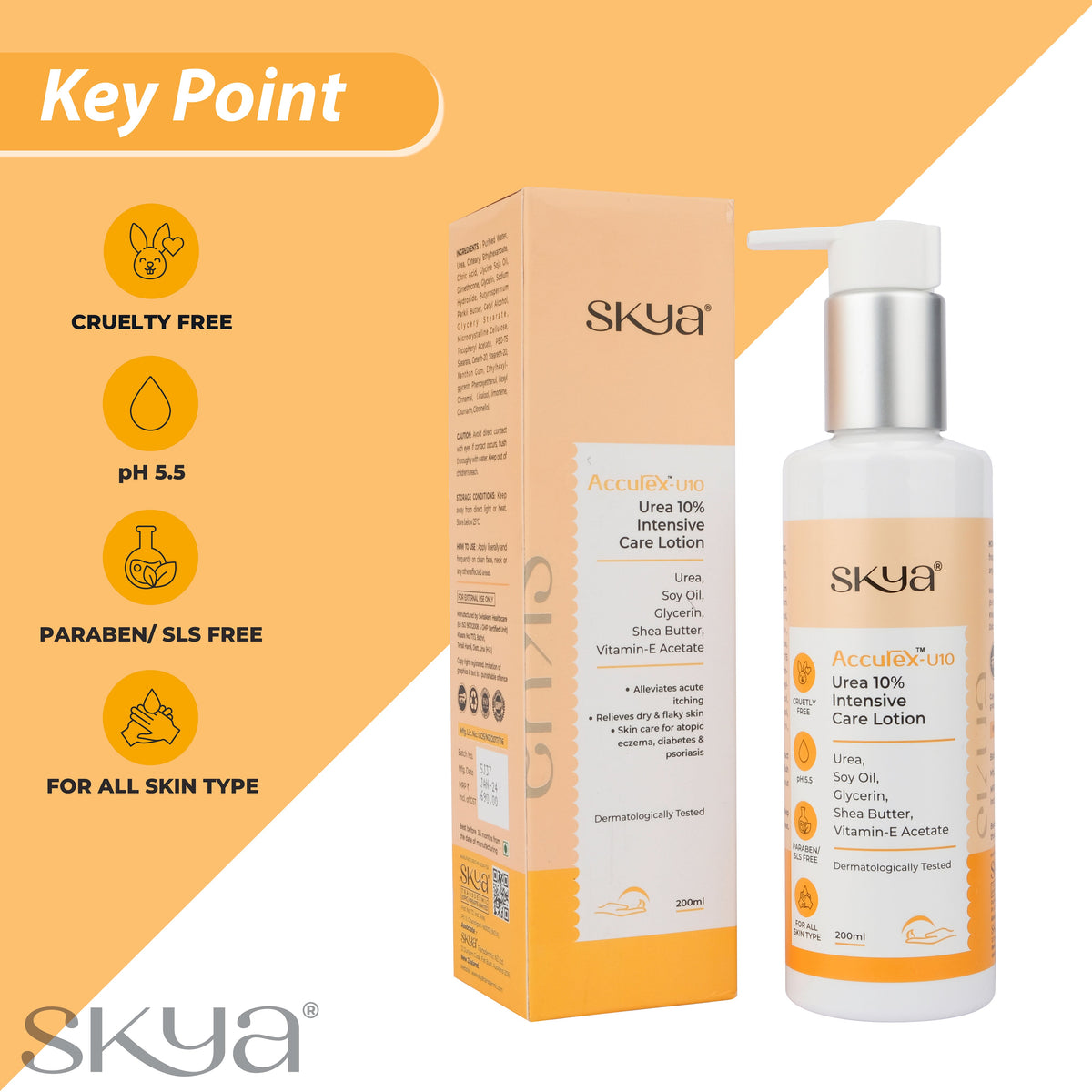 ACCUREX - U10 Loțiune cu Uree 10% 200 ml
