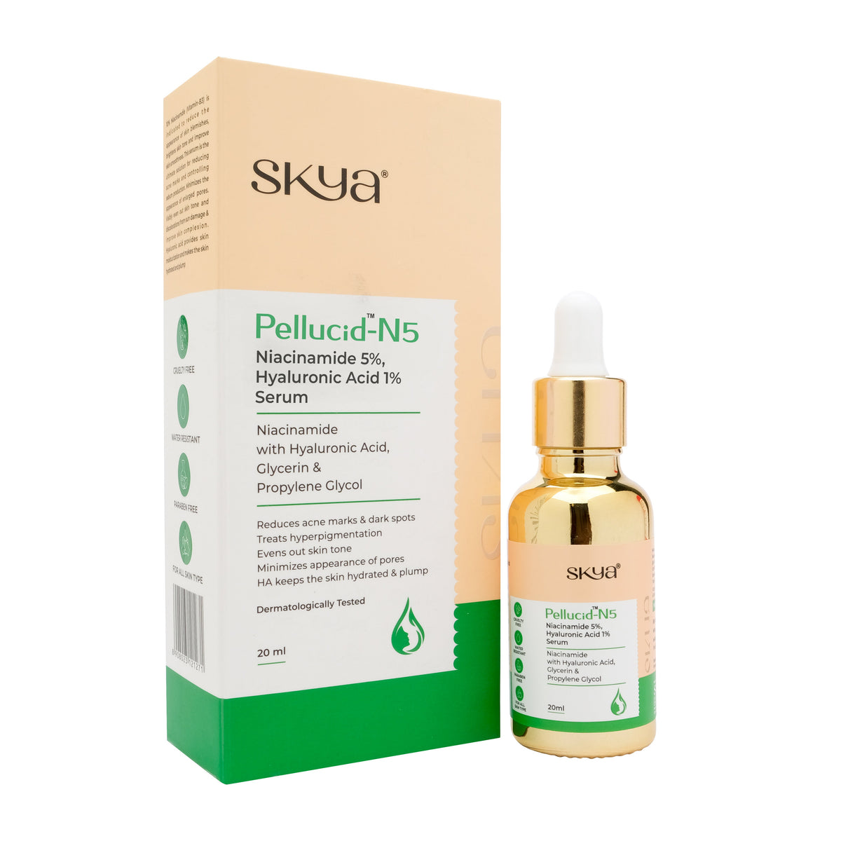 PELLUCID – N5 Ser cu Niacinamida 5% si Ac. Hialuronic 20 ml