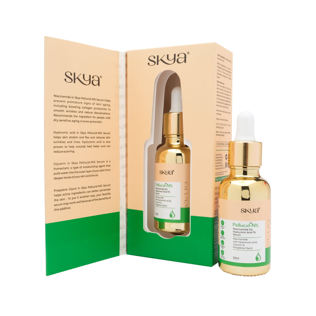 PELLUCID – N5 Ser cu Niacinamida 5% si Ac. Hialuronic 20 ml