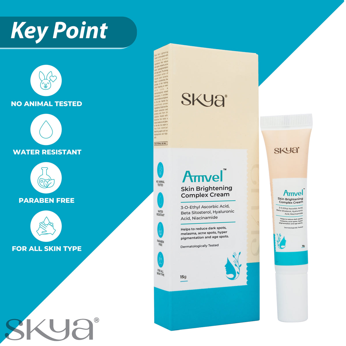 AMVEL Cremă complexă pentru înălbirea pielii 15 gr
