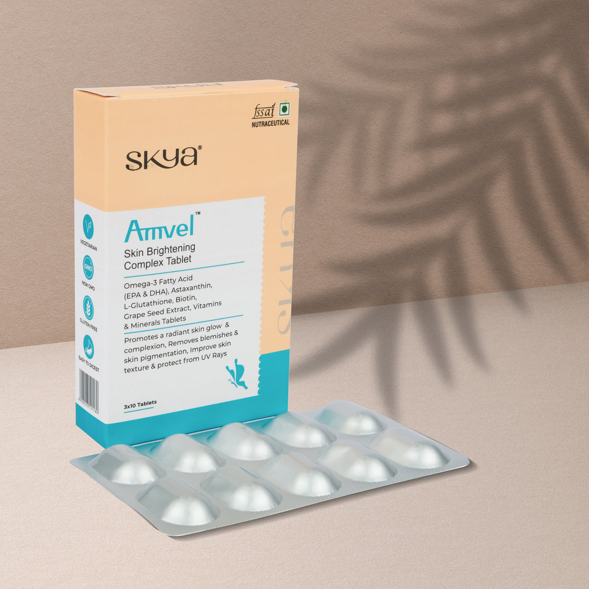 AMVEL Tablete complexe pentru luminozitatea pielii 30 buc