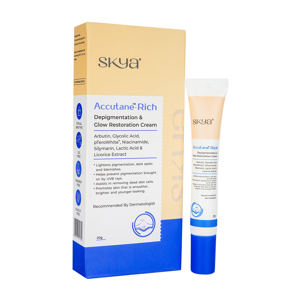 ACCUTANE Rich Cremă de depigmentare și strălucire 20 gr