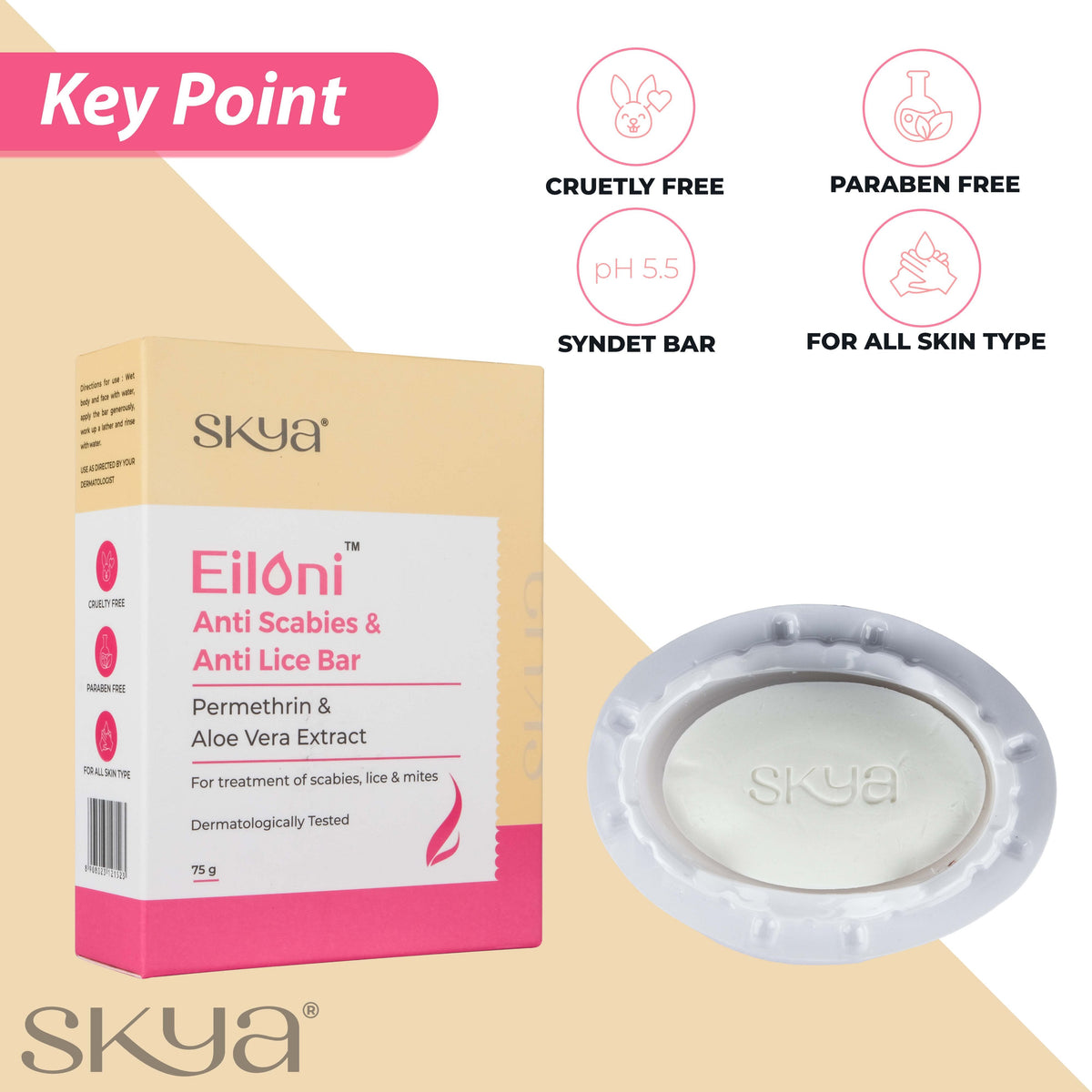 EILONI Baton anti-scabie și anti-păduchi 75 gr