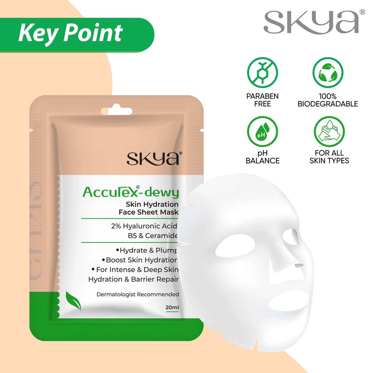 ACCUREX - DEWY Mască hidratantă 20 ml