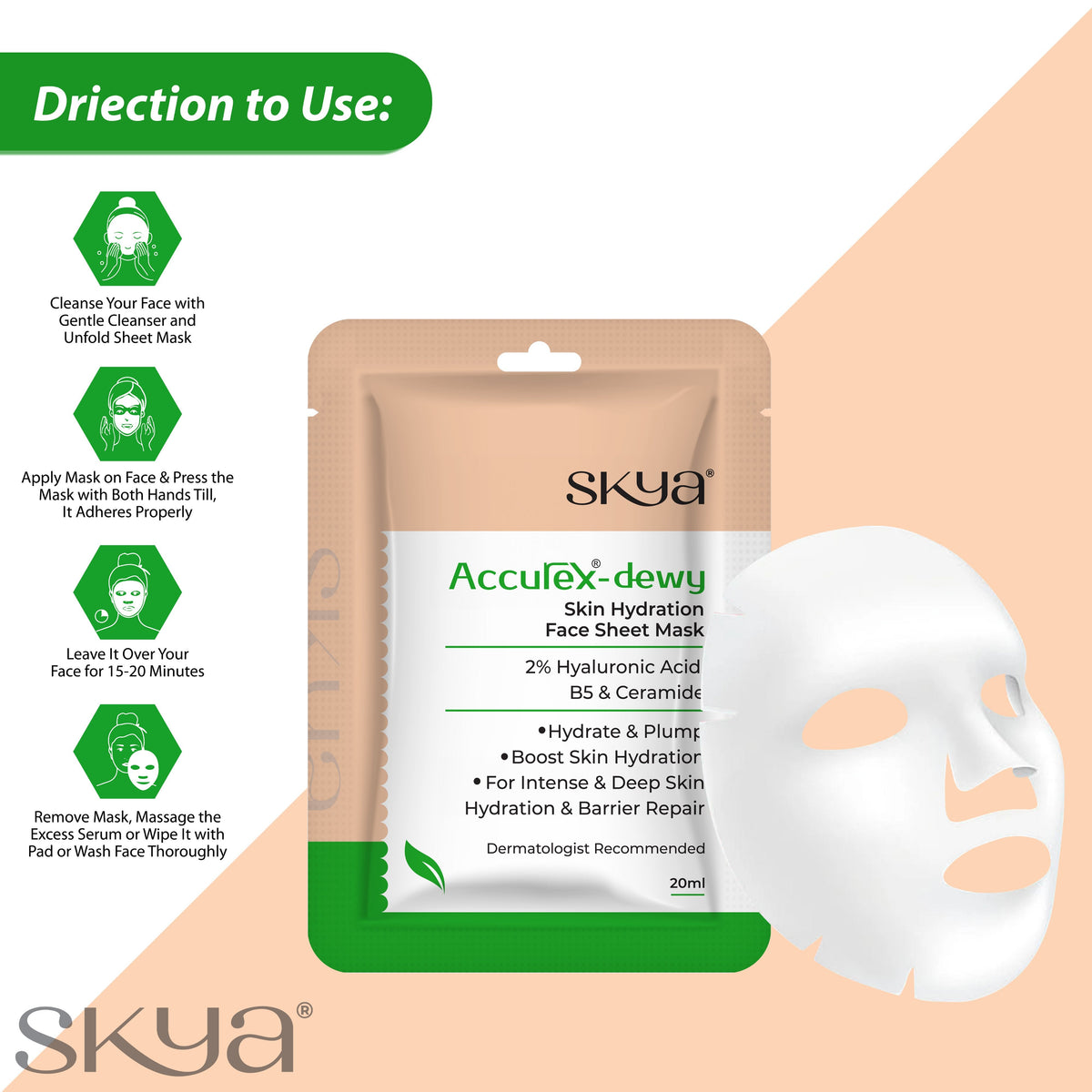ACCUREX - DEWY Mască hidratantă 20 ml