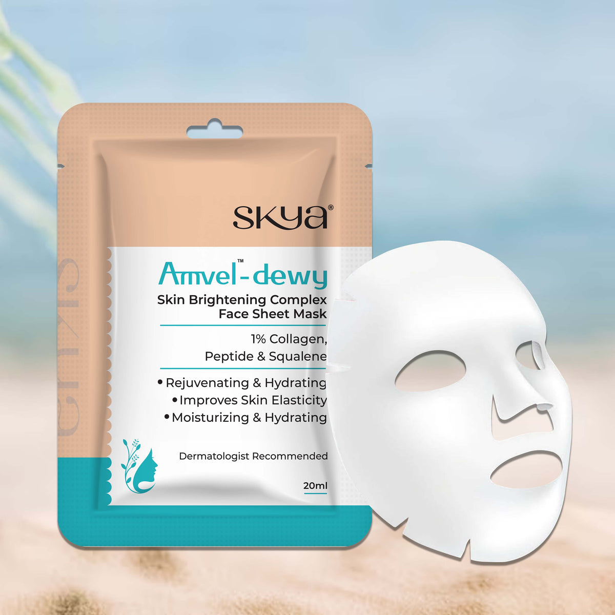 AMVEL - DEWY Mască cu complex înălbitor 20 ml